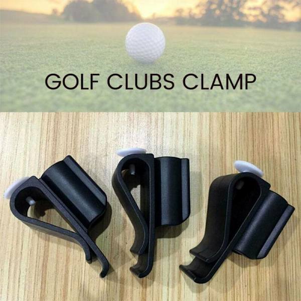 14 stk. Golfkølleposeklemmer på Putter Clamp Holder Organizer Værdi Holdbar Plast Sort Putting Clip Golf Tilbehør til Mænd Kvinder Golfspiller