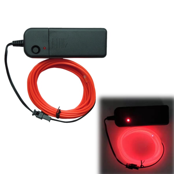 Neon LED -kaapelit koristeluun 5m valaiseva valo EL viileä valo