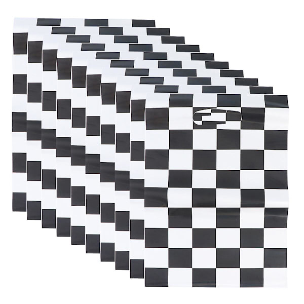 50 stk Julepynt Julekrybbe Pynt Julegavepose Julegodtpose Julegavepose Julegodtpose Sort Hvid 25,5X16,3cm Black White 25.5X16.3cm
