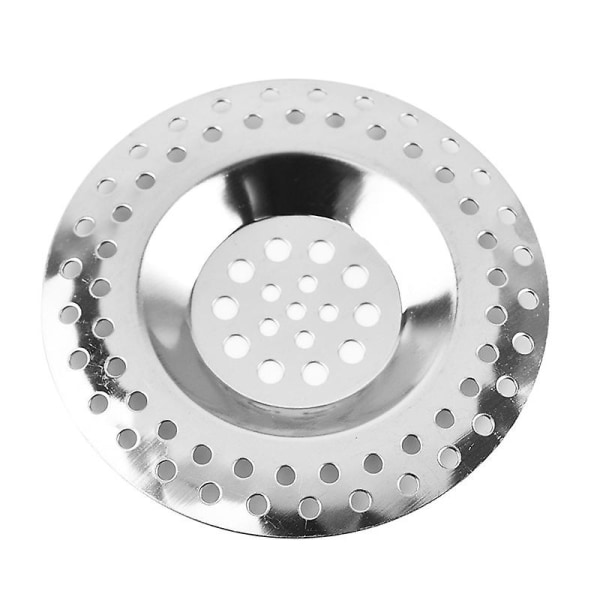 Silplugg för diskbänk i rostfritt stål, standardsil avloppsskydd för badrum/kök, hårfångare för badkar/dusch (4st, silver)