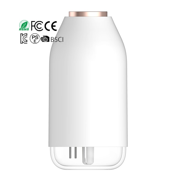270 ml Bærbar Genopladelig Mini Luftfugter USB Opladning LED Natlys Diffuser Luftfugter_xrzi White Type-C