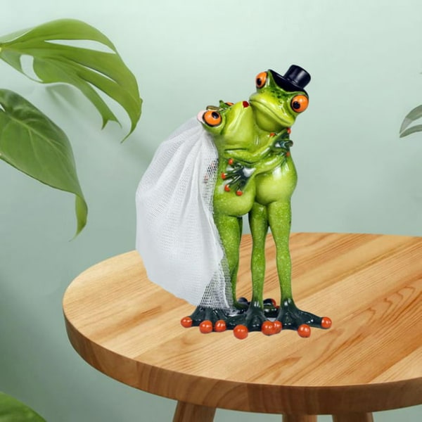 Frog Figures Lawn Figurine Statue Decoration Small Interior Figurine Living Room Frog Figures