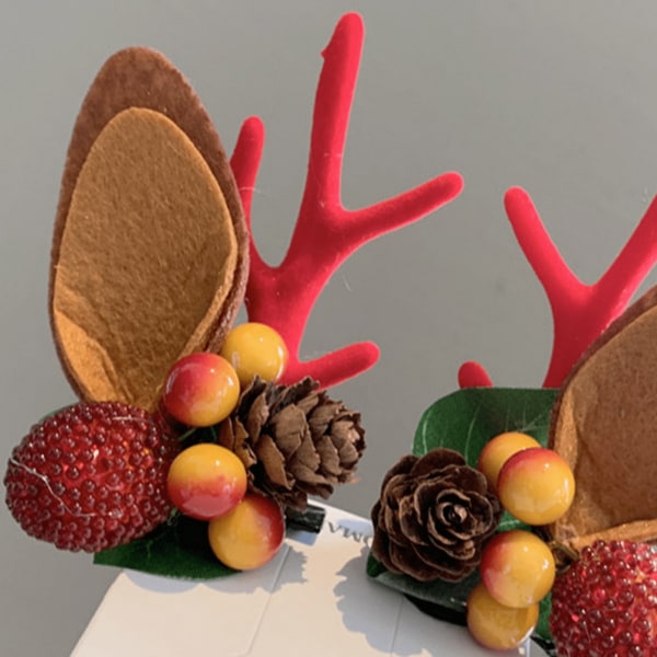 Söt Hårklämma, Julhårklämma, Presentklämma, Julhårdekoration Söt Hårklämma