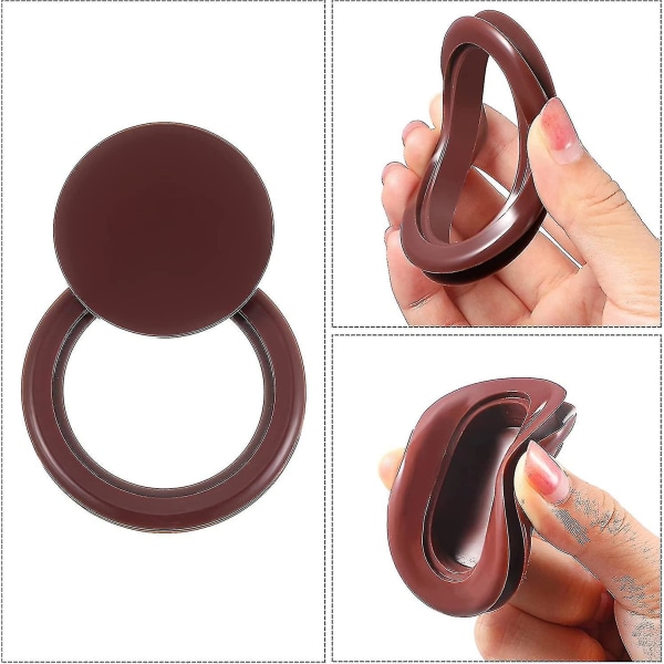 Sæt med 4 Silikon Patio Bord Parasol Grommet Propper og Hætter 2\" (sort)