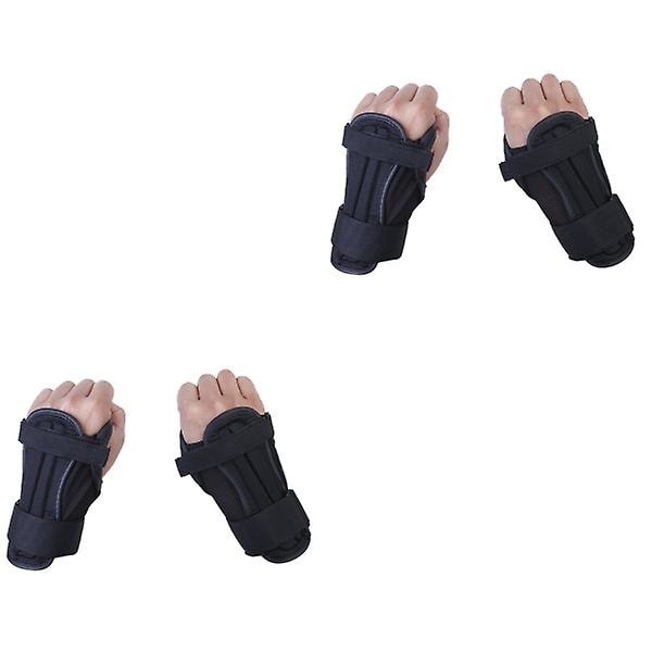3 par (6 st) Hållbara Justerbara Skyddande Handledsstöd för Barn Snowboard Skidåkning 2pcs