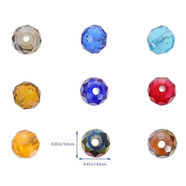 Ringarmband DIY glaspärlor DIY lösa pärlor Smycken att göra fynd diy pärlor prydnad Ringhalsband0.5X0.6X0.6CM 0.5X0.6X0.6CM