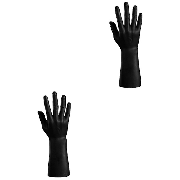 3 st Vinyl Simuleringsmodell av Manlig Hand Handform Ringställ Hållare Hand Mannequin Stativ Klocka Ring D 2 pcs Length 30cm