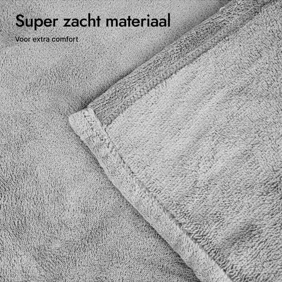 Fleecetæppe med ærmer, bærbart tæppe med lomme, 100% mikrofiberpolyester, vaskbart hyggetæppe til voksne, 53 x 71 tommer, lysegrå