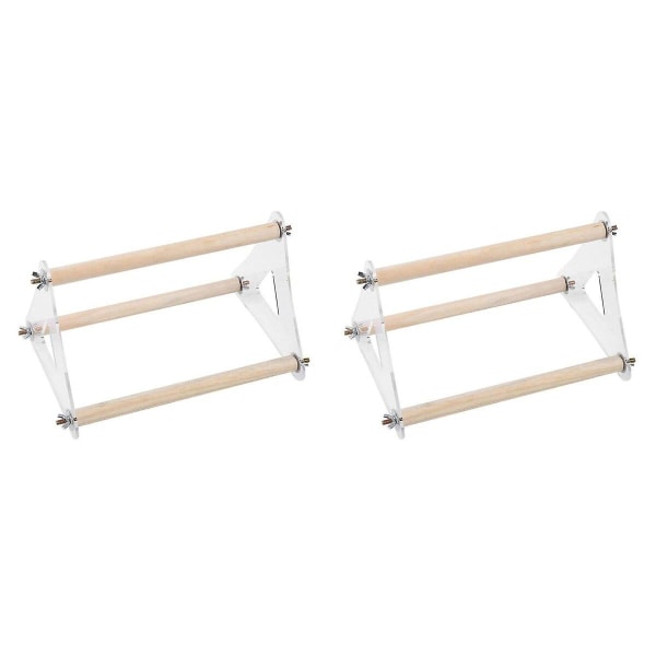 3-pack Fågelpapegoja Rolig Ståleksak Papegojaktivitet Triangulär Ståleksak Husdjurstillbehör 2pcsM 2pcs M