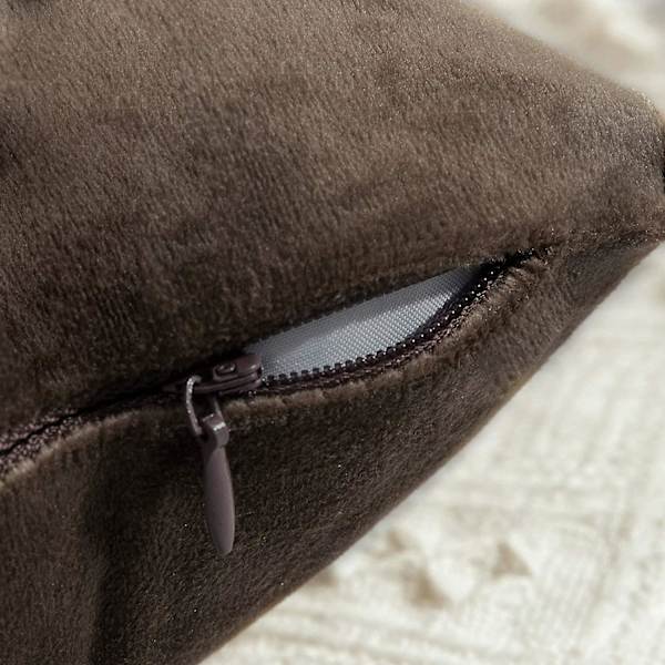 Set med 2 Dekorativa Sammetskuddfodral Soffa Kuddfodral Super Mjukt Mjuk Dekoration Hem Vardagsrum Sovrum För Soffa 2 Stycken 30x30cm Amber Gul