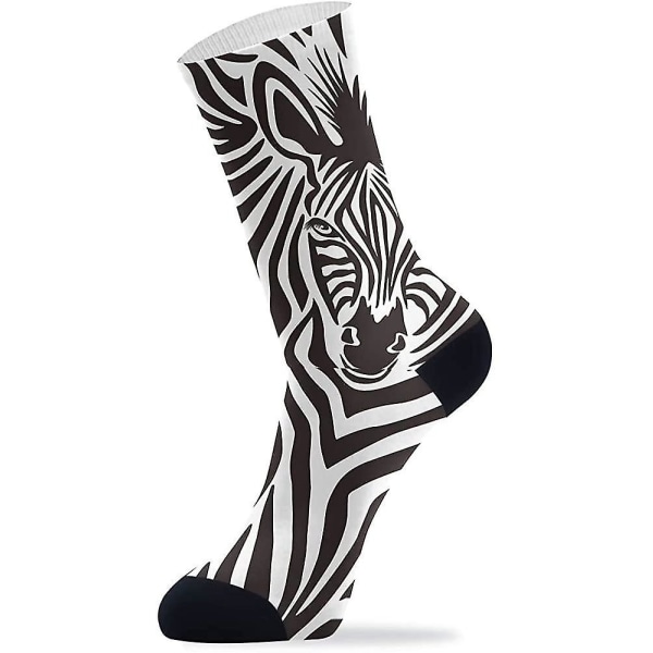 Zebra-kuvioiset tyylikkäät ulkoilma- ja urheilusuukat, korkea nilkka, pukeutumissuukat