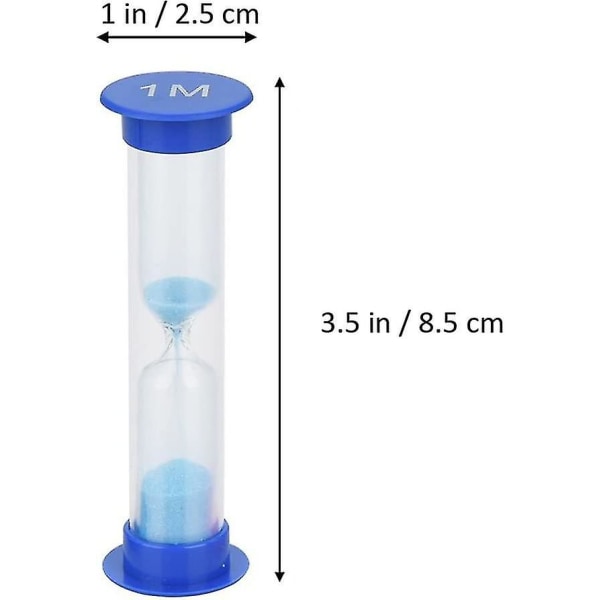 Plastik Timeglas Kreativ Anti-Drop Legetøj Til Børn Timeglas Timer Timeglas 6stk 30sek 1min 2min 3min 5min 10min