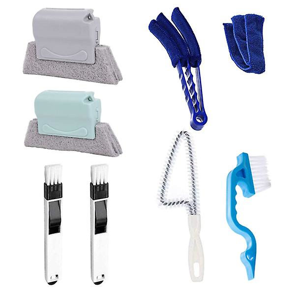 8 kpl Auton Puhdistusharja Auton Lasinpuhdistusharja Suljinpuhdistusharja Sarja Auton Tuuletusaukkojen Puhdistusharja Laattojen Saumat Näppäimistön Puhdistusharja 24X6CM 24X6CM