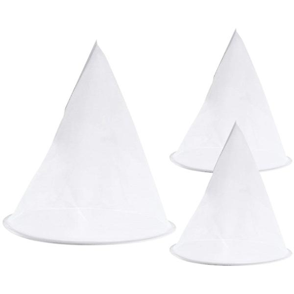 3 stk Honning Sil Filter Matfilter Finmasket Sil Kjøkken Nylon Mesh Sil Hvit 40x35cm White 40x35cm