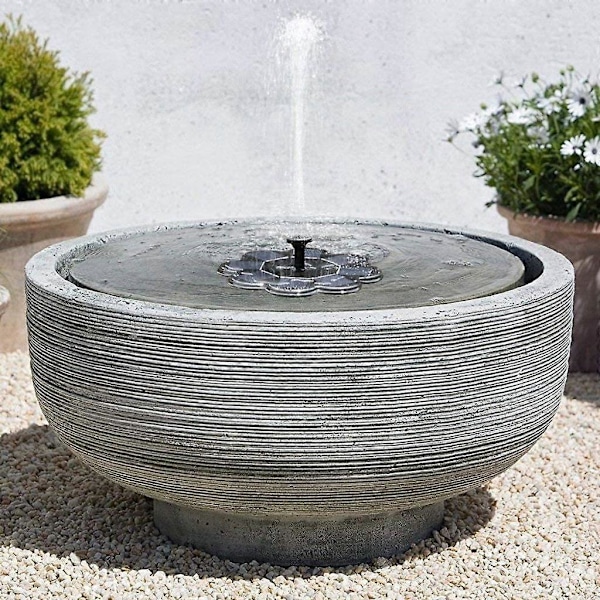 Uusi aurinkolähde, 1,5 W lintukylpy lähde puutarhakoriste, puutarhakoriste aurinkolähde, ulkokäyttöön minilammikkoon As shown As shown