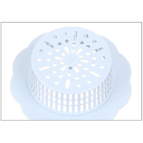 Golvbrunn Sil Strainer Sänka Hårfångare Sil Anti-täppa Filter Sänka Plugg Stopper Vit White