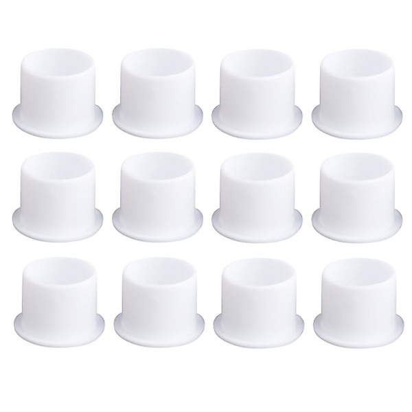 1000 st Bläckkopp Färgkopp Pigmentbehållare med Bas Plast Bläckkopp Tillbehörssatser Storlek S(vit)Vit1.2X1cm White 1.2X1cm