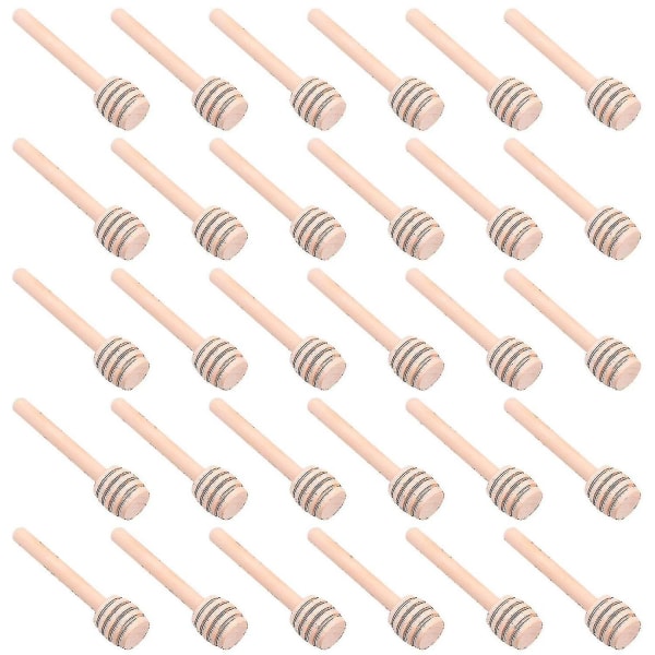 50 stk. Mini Træ Honning Dipper Pinde 7,6 cm Server til Honningkrukke Dispenser Dryp Honning