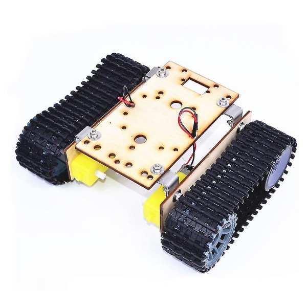 Robot Dobbeltlags Tank Chassis Byggeklosser Treplate Motor 3-9v Crawler Smart Bil Chassis Y