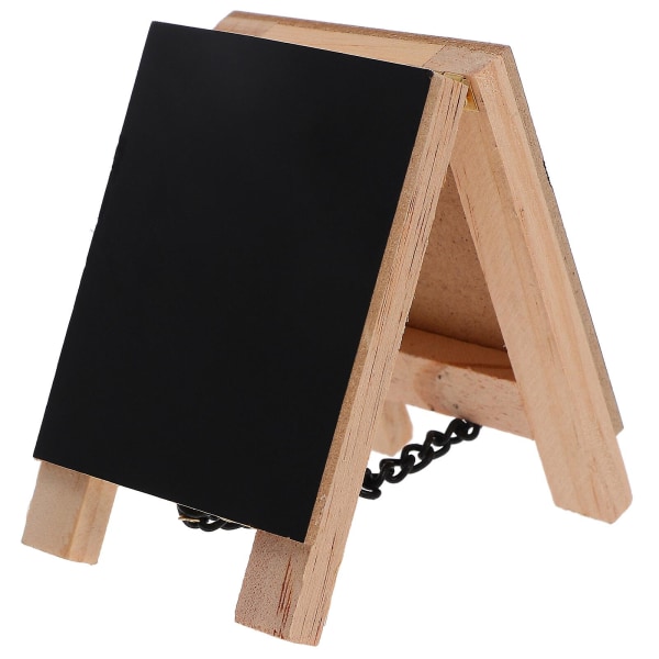 Kritaetiketter Mini Stående Chalkboard Minibord Blackboard Mini Chalkboard Stativ Mini Blackboard-skyltar TrädgårdsetiketterSvart8.5X8.5X6.3CM Black 8.5X8.5X6.3CM