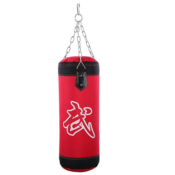 Leksaker Dockor Fitness Sandsäck Boxningssandsäck Slagen Säck Kedja Hängande Boxningssäck Boxningsmåltavla Röd Red 60X23X23CM