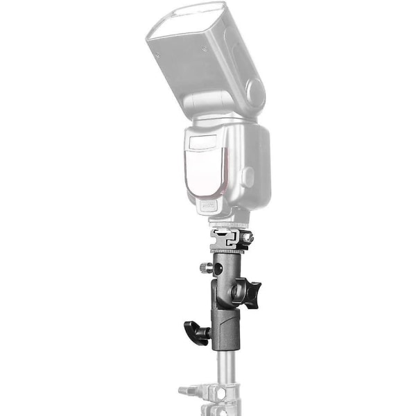 Kameran salamakiinnikkeet, kameran salama Speedlite-kiinnitys sateenvarjotelineen valojalustan kiinnike Salamakengän kiinnike (1 kpl, musta)