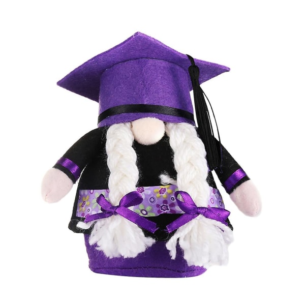 1 Pc Graduation Party Accessory Graduation Doll Delicate Toy Doll (purple)Purple11X8CM