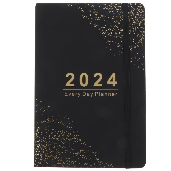 Agenda Dagsplanerare English 2024 Planner Engelsk Notebook Planner 2024 Monthly PlannerBlack21.2X14. Black 21.2X14.5X2CM