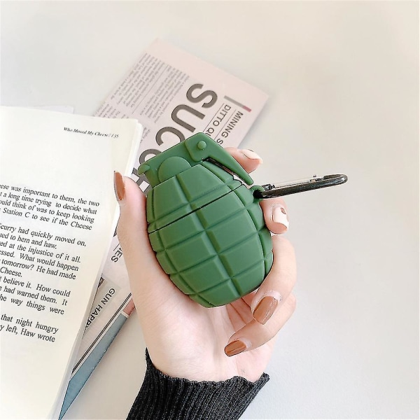 Granat-etui for Airpods 1&2 Hærgrønn Army Green