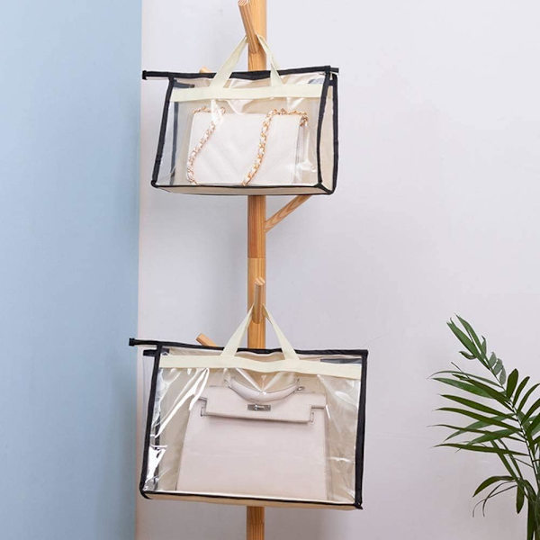 Pustende støvtett pose, skapforseglet pose, beskyttende oppbevaringspose, klar hengepose, oppbevaringspose forseglet oppbevaringspose, Medium Beige