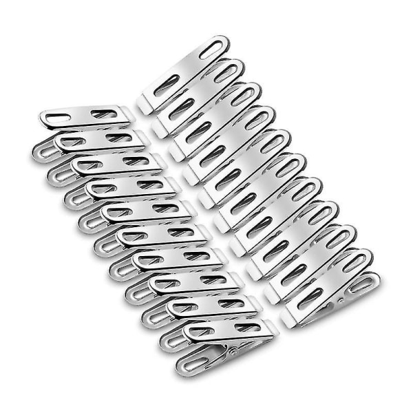 20 Pack Stainless Steel Clothes Pegs, 4.5cm Stainless Steel Clothes Pegs Clothes Pegs For Clothes (silver)