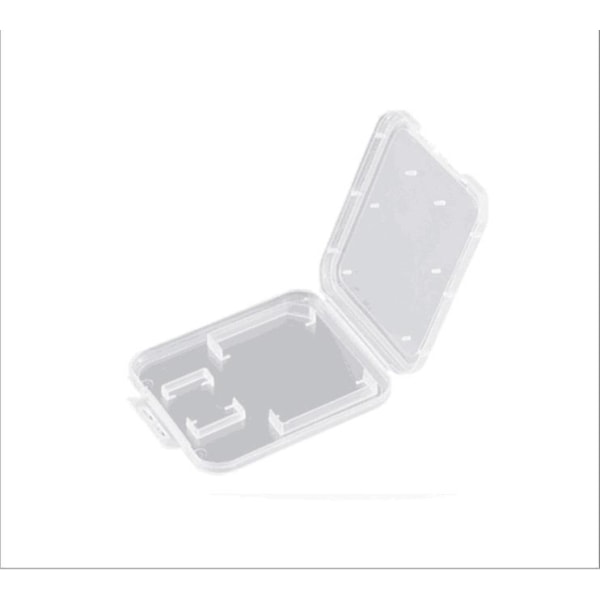 Case, genomskinlig plastförvaringshållare (10 st, transparent färg)