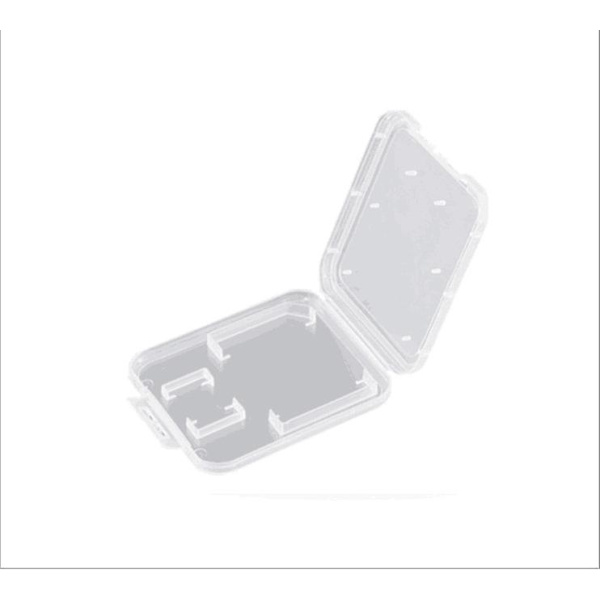 Minneskortsfodral, transparent plastförvaringslåda för kort (10 st, transparent färg)