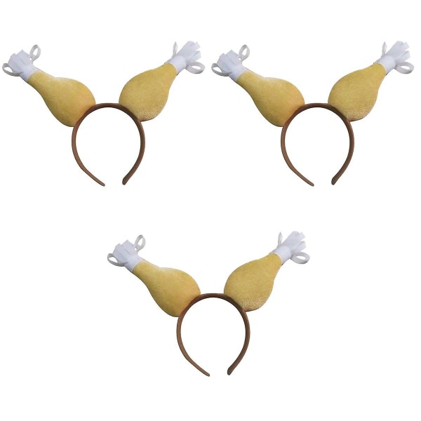 3 stk Kreative Tyrkisk Lår Hodebånd Thanksgiving Hårbånd Søte Hårbøyle Plysj Hodeplagg Fest 3pcs