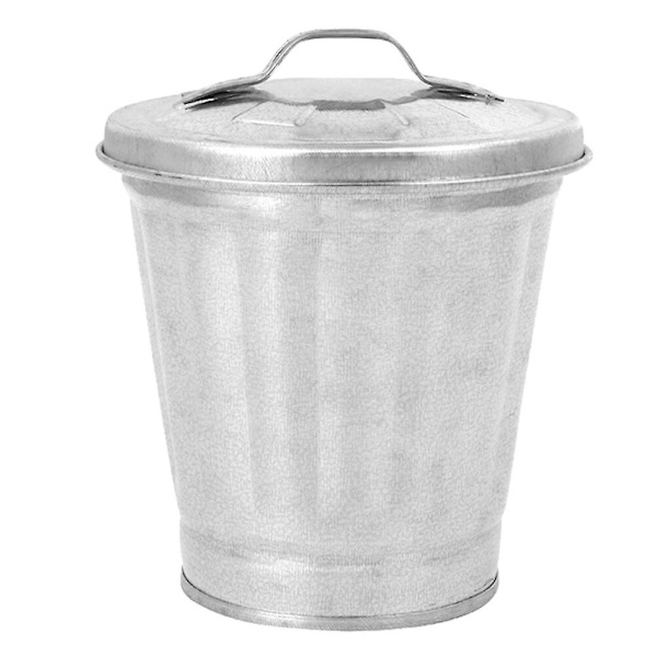 Rostfritt Stål Utomhusbord Metallblomvaser Metallburkar Mini Galvaniserad Planterare Galvaniserad Vas Silver 9,5x9cm Silver 9.5x9cm