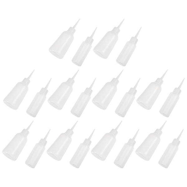 20 stk Dispenserbeholdere Pigmentlagringflasker Øyedråpeflasker Klemlimbandflasker Plast Sp Transparent Color 14X5cm
