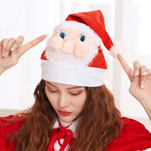 Julhatt Tomtehatt Tomte Ansikte Julhatt Julhatt Julhatt Tjock Plysch Jultomte Huvudband