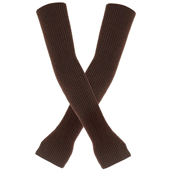 Kashamiirisekoitetut käsivarsinlämmittimet talviset sormittomat käsineet neulotut pipohanskat rannelämmittimet peukalonreiällä naisille Coffee color One size fits all