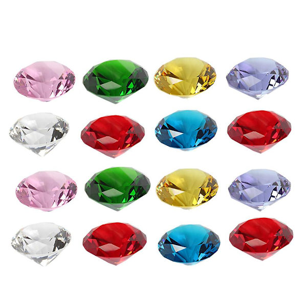 20 st Elegant Kristalldiamanter Delikat Dekorativ Diamantprydnad för Bröllop Hem Bridal Shower - 2*2cm