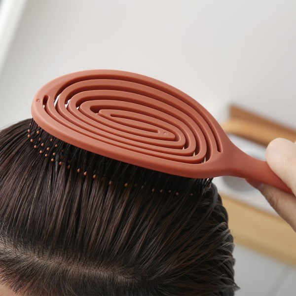 Barnhårborste med hårborste för kvinnor (brun)