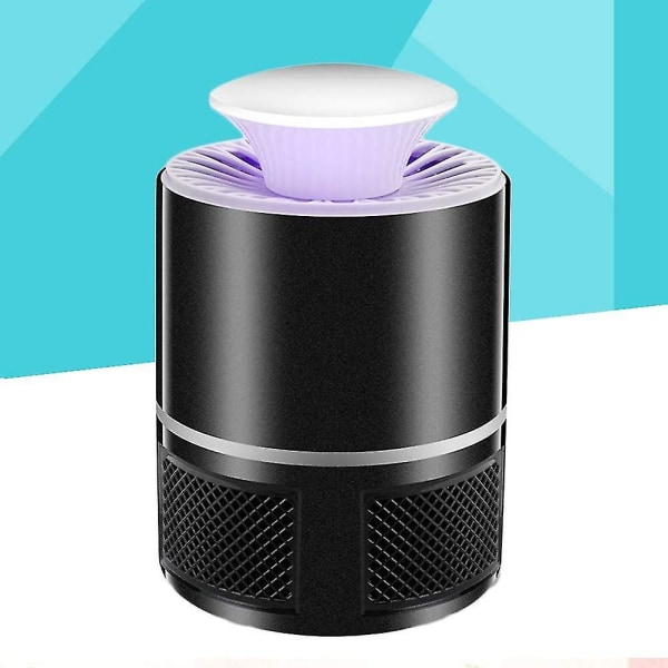 Myggdödande lampa USB-driven LED Fotokatalytisk insektsdödare Sugande flug- och insektsdödare (svart)