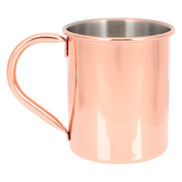 Cocktailkopp i rostfritt stål, festvinkopp, sommarstrandölkopp, dekorativ cocktailkopp, guld, 12,5x9,5 cm Golden 12.5x9.5cm