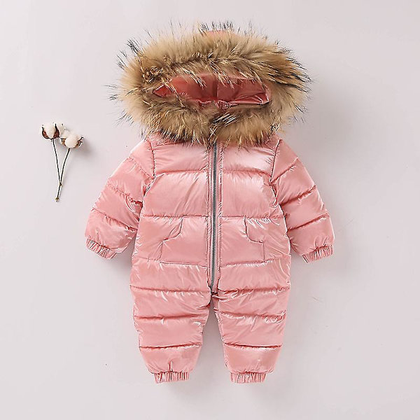 Baby En-delt Dunjakke Ned En-delt Tykkere Barnedunantrekk 80cmpink pink 80cm