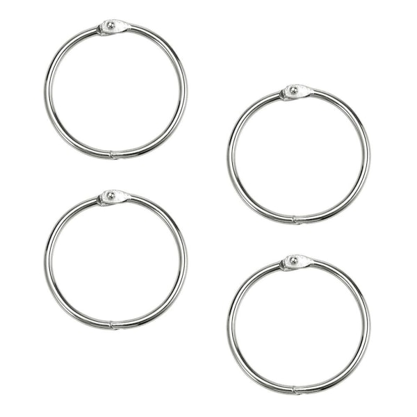 100 stk Løse Blader Notatbok Bokringer Små Forbindelsesringer DIY Album Materiale Bokringer 1,5 Tommer 3*3cm