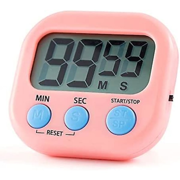 Magnetisk Köktimer med Stor LCD-Skärm, Timrar för Matlagning, Studier, Hög Larm och Nedräkningstimer