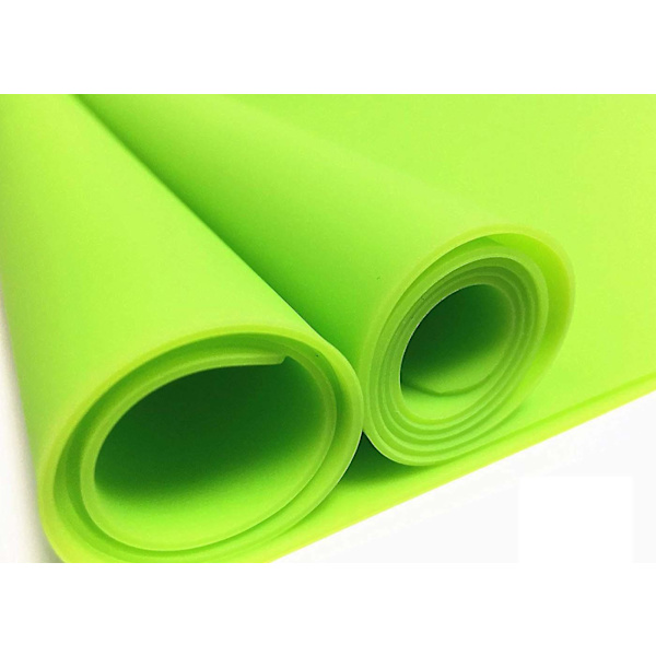 2-pack Extra Stort Multifunktionellt Silikon Bakplåt, Värmebeständigt Halkskyddande Bordsskydd Bänkskydd, 60x40 cm (grön)