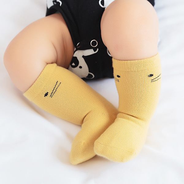 5-pak Toddler Piger Loop Fleece Leggings med Katteprint - Varme Vinter Strækbukser Strømper Strømpebukser Multifarvet