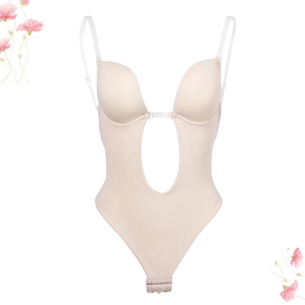 Kvinders Rygløse Korset Usynlig Shapewear Praktisk Slankende Shaper BH Korset Hudfarve Størrelse XlCom Complexion M