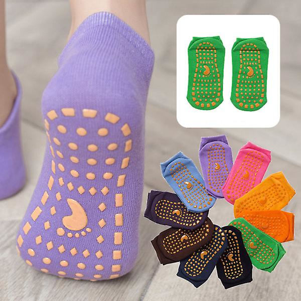 5 Par Kids Grippy Sokker Bløde Åbning Strækrem Elastiske Træningsbånd Modstandsbånd Mænd Kvinder Random Color 19X7CM