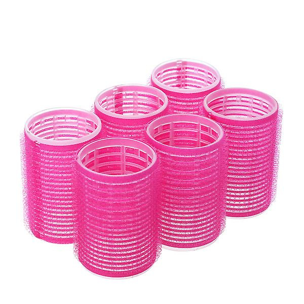 6 stk DIY krøllere stylingverktøy frisørverktøy selvklebende hårruller krøllere - 3 cm (tilfeldig farge)